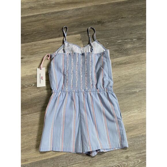 Vineyard Vines Girls Firework Seersucker Romper Size XS - Picture 9 of 9